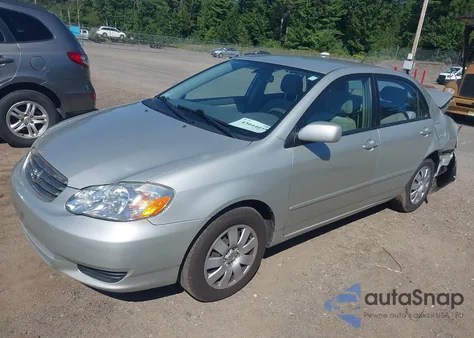 2004 Toyota Corolla Le z USA, uszkodzony, nr VIN 2T1BR38E84C199861